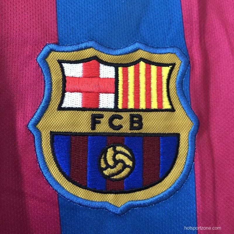 Retro 05/06 Barcelona Home League Version Soccer Jersey