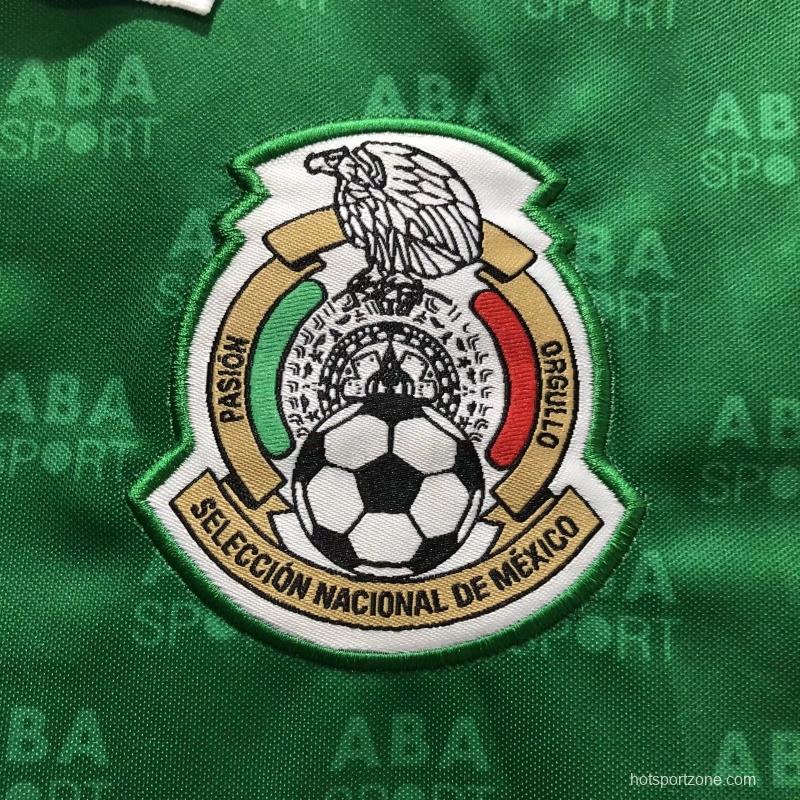 Retro 1995 Mexico Home Soccer Jersey