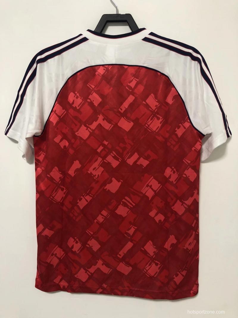Retro 90/92 Arsenal Home Soccer Jersey