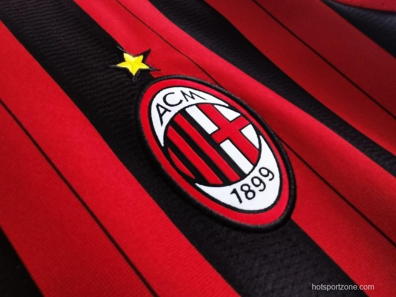 Retro 2013/14 AC Milan Home Soccer Jersey