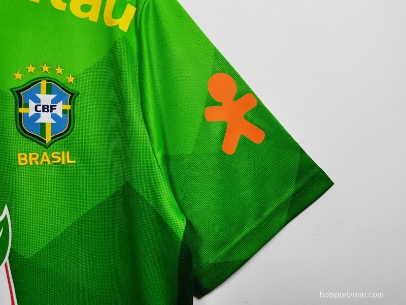 Retro 2020 Brazil Green Training Jersey