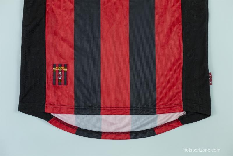 RETRO 98/00 AC Milan Home Soccer Jersey