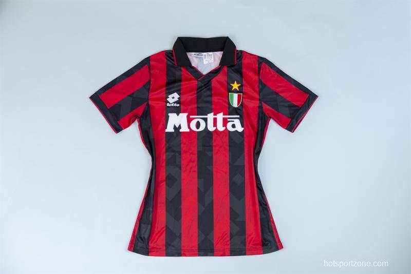 RETRO 92/94 AC Milan Home Soccer Jersey