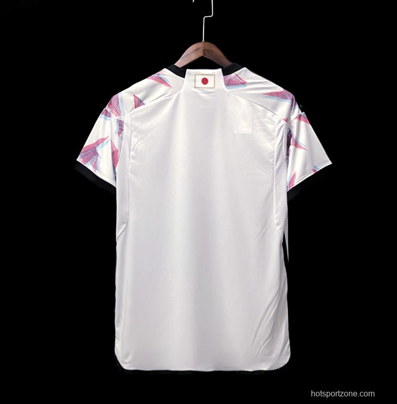 2022 Japan Away White Soccer Jersey