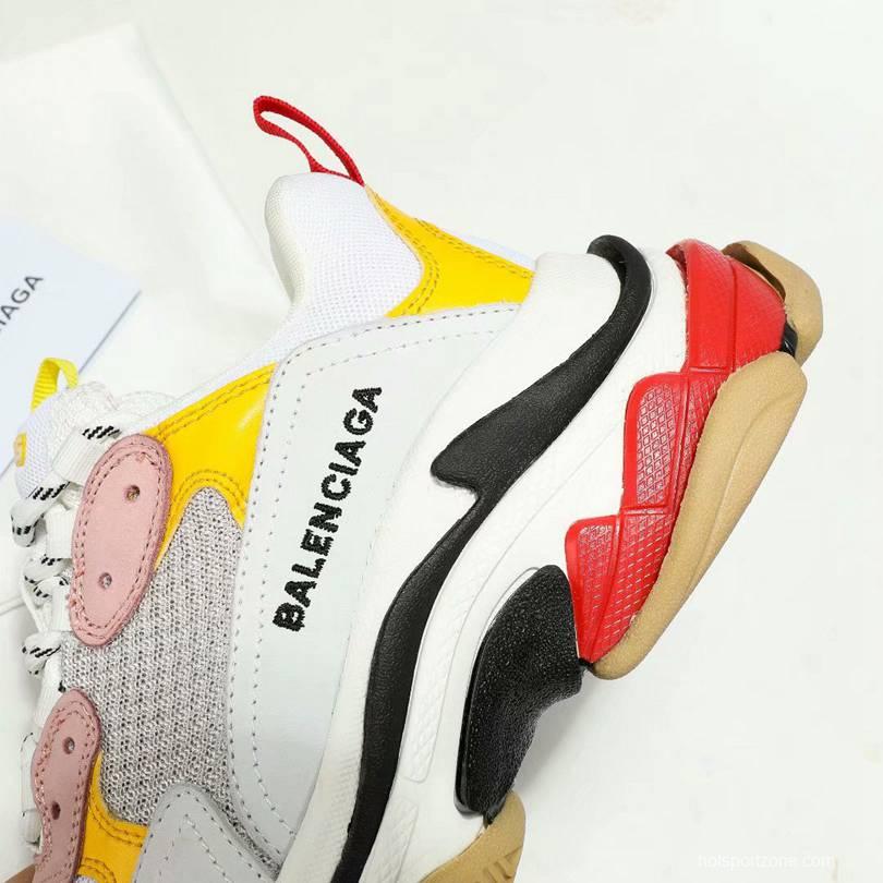 Men/Women Balenciaga Triple-S Sneaker White/Yellow Item 6380340
