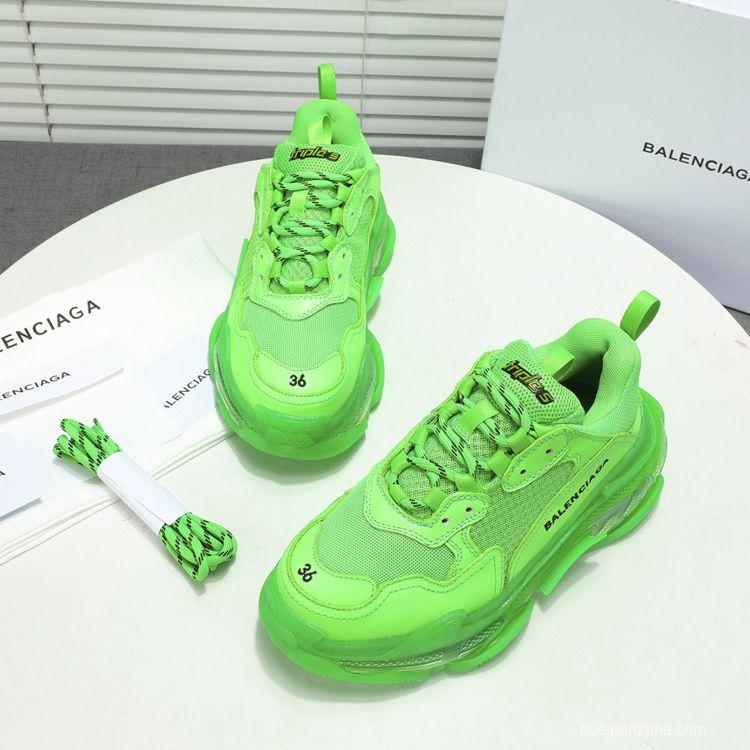 Men/Women Balenciaga Triple S Sneaker Green Item 6380380