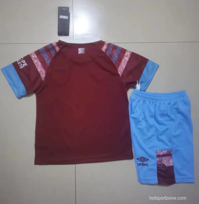 22/23 West ham Home Kids Jersey