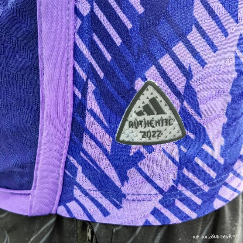 Player Version 3 Stars  Argentina Away Jersey