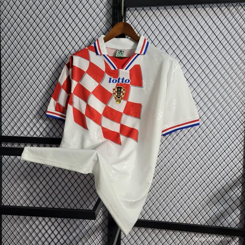 Retro 1998 Croatia Home Jersey