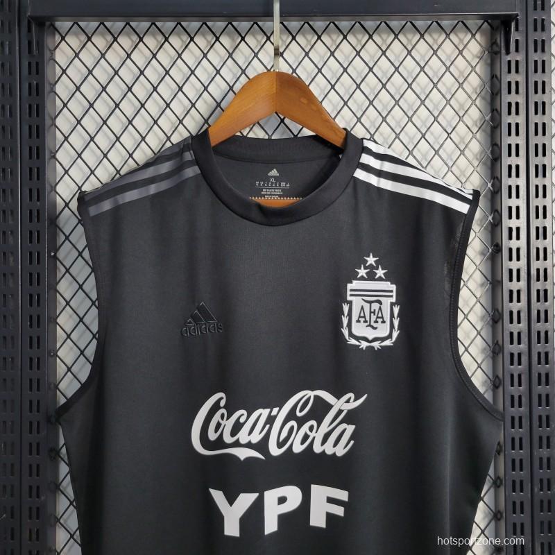 3-Stars 2023 Argentina Vest Black Jersey