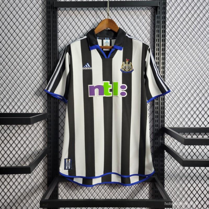 Retro 2000-01 Newcastle Home Soccer Jersey