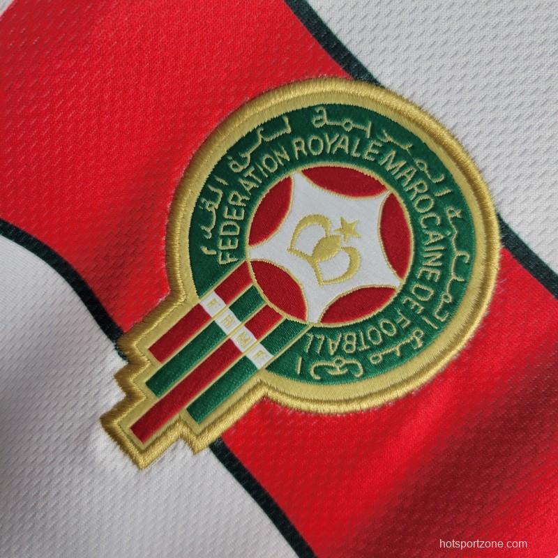 Retro 1998 Morocco Away Soccer Jersey