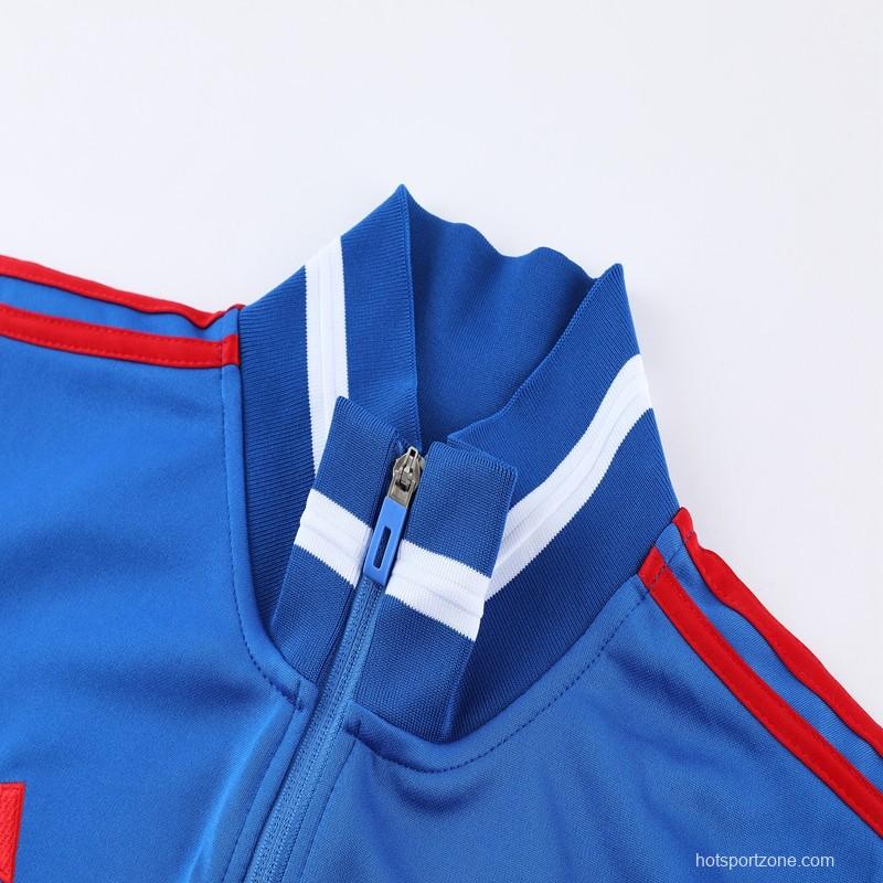 2023 Adidas Blue Full Zipper Jacket +Pants