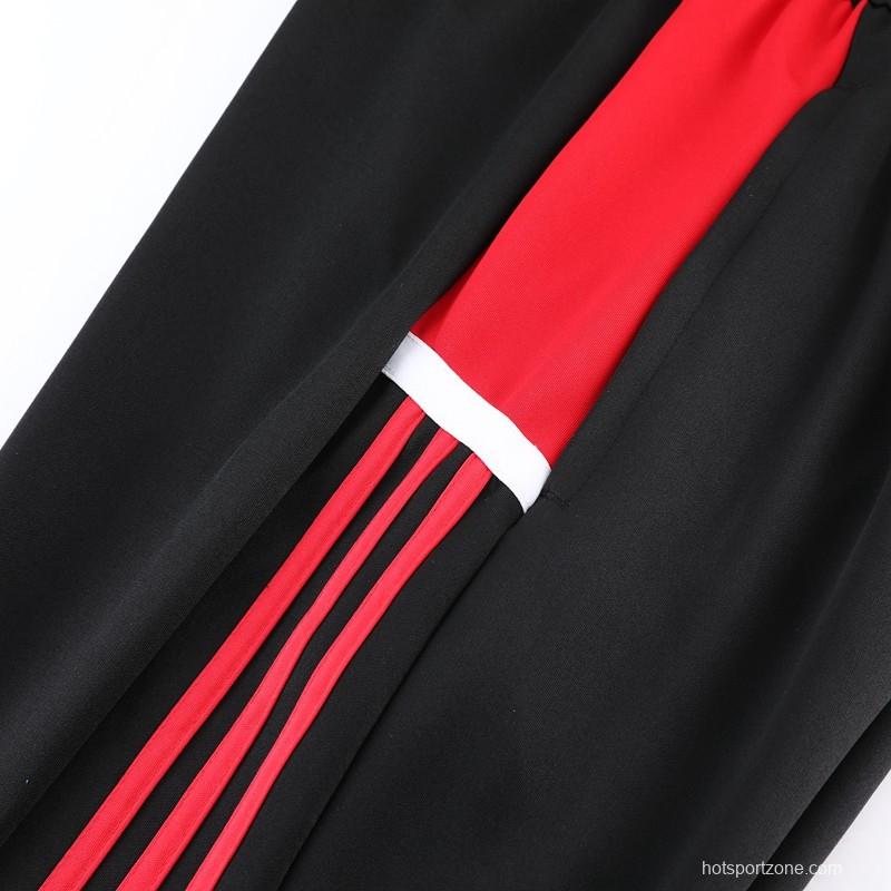 2023 Adidas Red Black Full Zipper Jacket +Pants