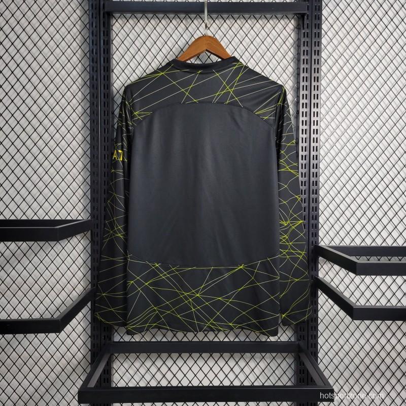 23-24 PSG  Forth Black Long Sleeve Jersey
