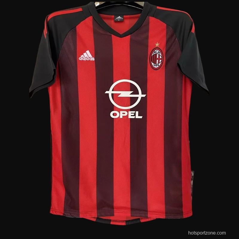 Retro 02/03 AC Milan Home Dual Layer Authentic Jersey