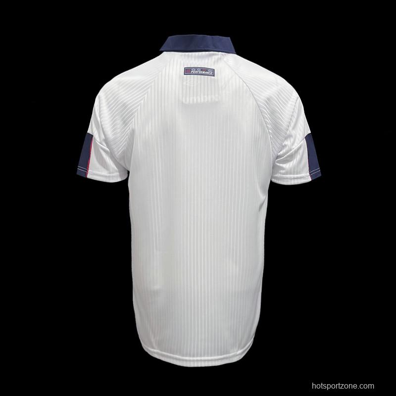 Retro 1998 England Home Soccer Jersey