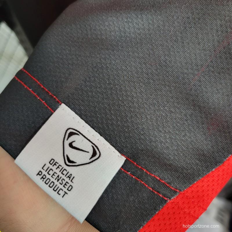 Retro 08-09 Flamengo Third Black Red Jersey