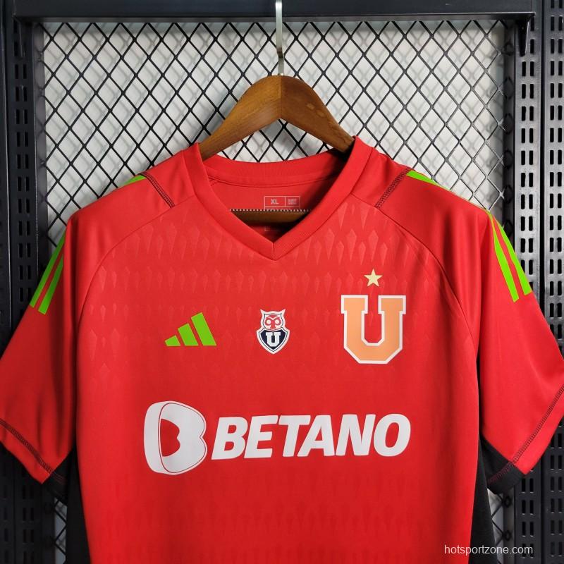 23-24 Club Universidad De Chile Red Goalkeeper Jersey