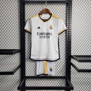23-24 Kids Real Madrid Home Jersey Size 16-28