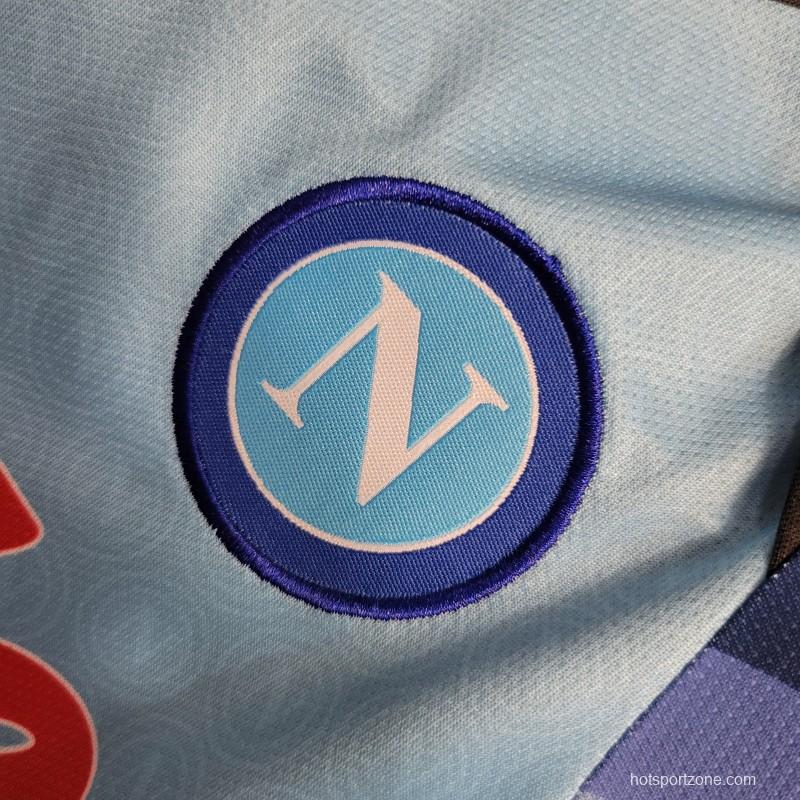 23-24 Baby Napoli Home Soccer Jersey Baby 6-18 Month