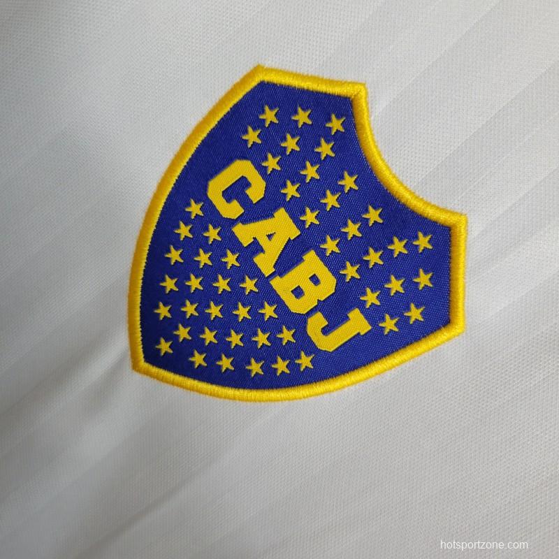 23-24 Boca Juniors White Icon Jersey with Embroidery logo