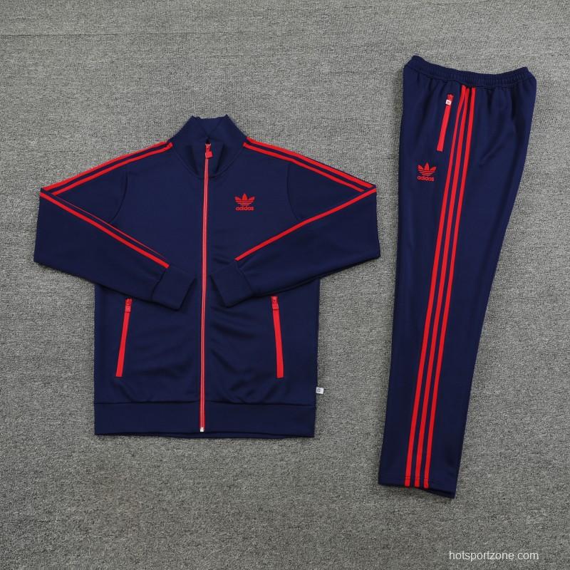 2023 Adidas Original Navy Full Zipper Jacket +Pants