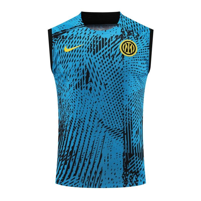 23-24 Inter Milan Blue Vest Jersey+Shorts