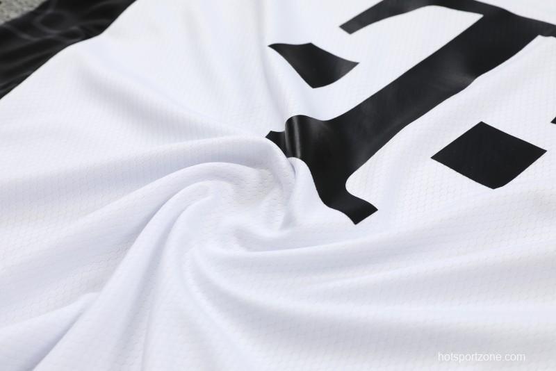 23-24 Bayern Munich White Black Short Sleeve+Shorts
