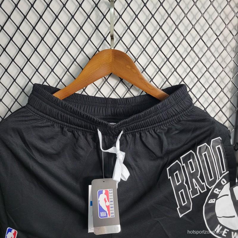 23 24 NBA Nets Black Shorts