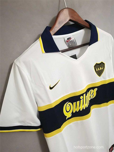 Retro 96/97 Boca Juniors Away White Jersey