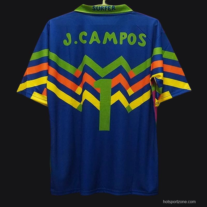 Retro 1994 Mexico Jorge Campos Goalkeeper Pink Jersey