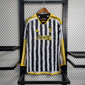 23-24 Juventus Home Long Sleeve Jersey