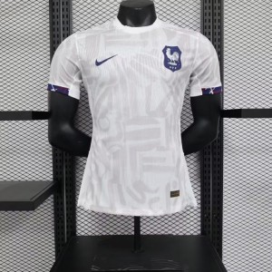 Player Version 2023 France Away White Jersey