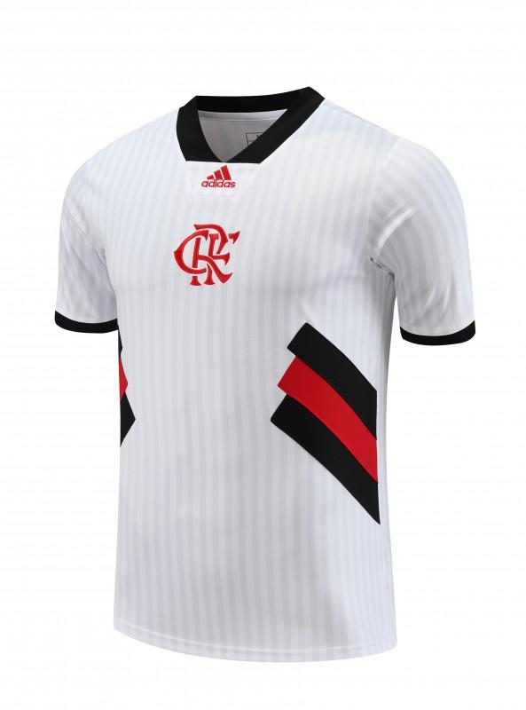 23-24 Flamengo White Remake Icon White Short Sleeve Jersey+Shorts