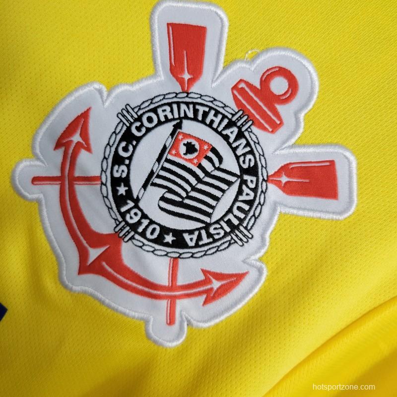 Retro 14-15 Corinthians Goalkeeper Yellow Jersey
