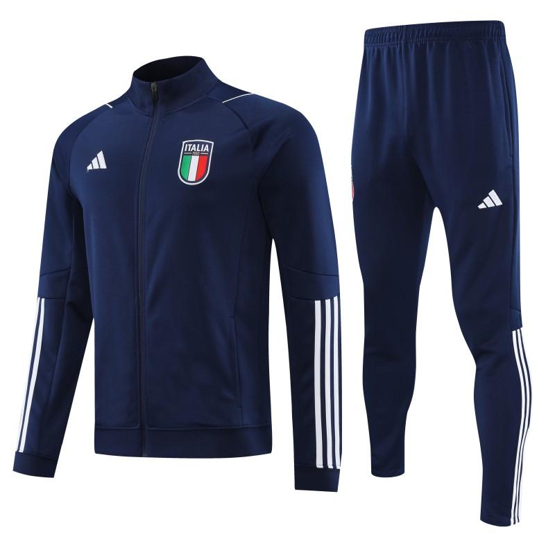 2023 Italy Navy Full Zipper Jacket +Pants