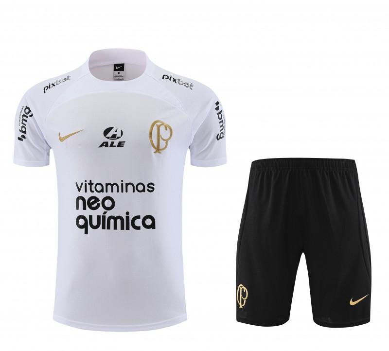 23/24 Palmeiras White Short Sleeve Jersey+Shorts