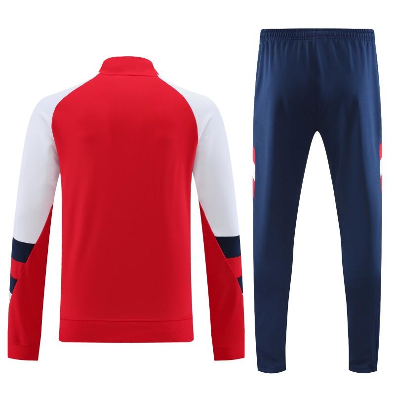 23/24 Arsenal Red/White Half Zipper Jacket+ Pants