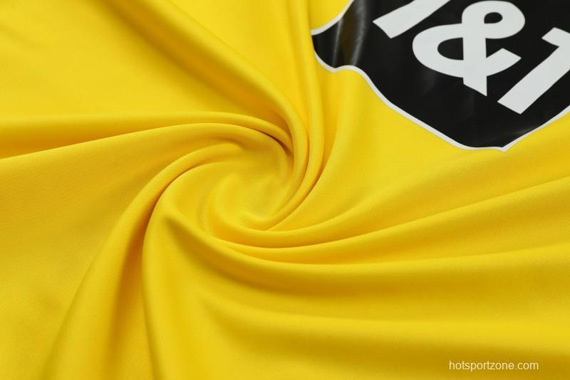 23/24 Borussia Dortmund Yellow Half Zipper Jacket+ Pants