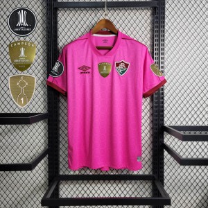 23-24 Fluminense Pink October Jersey +Patches