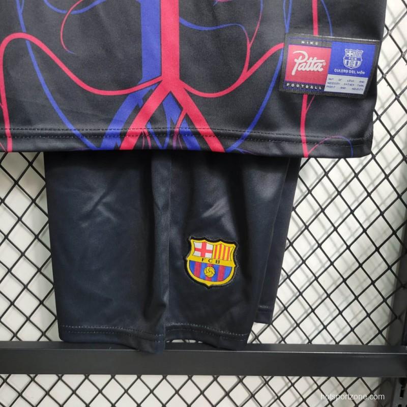23/24 Kids Barcelona Patta Special Edition Pre-Match Jersey