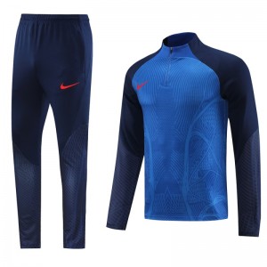 2024 Nike Blue/Navy Half Zipper Jacket+Pants
