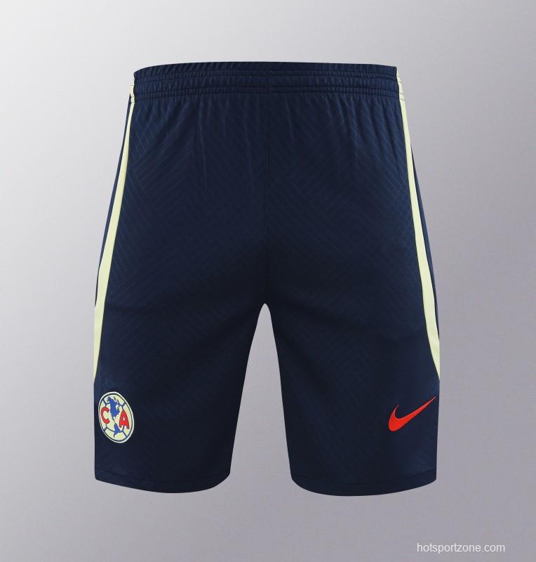 24/25 Club America Navy Vest Short Sleeve Jeresy+Shorts