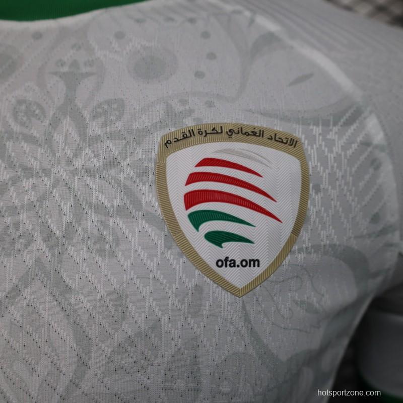 Player Version 2024 Oman Away White Jersey