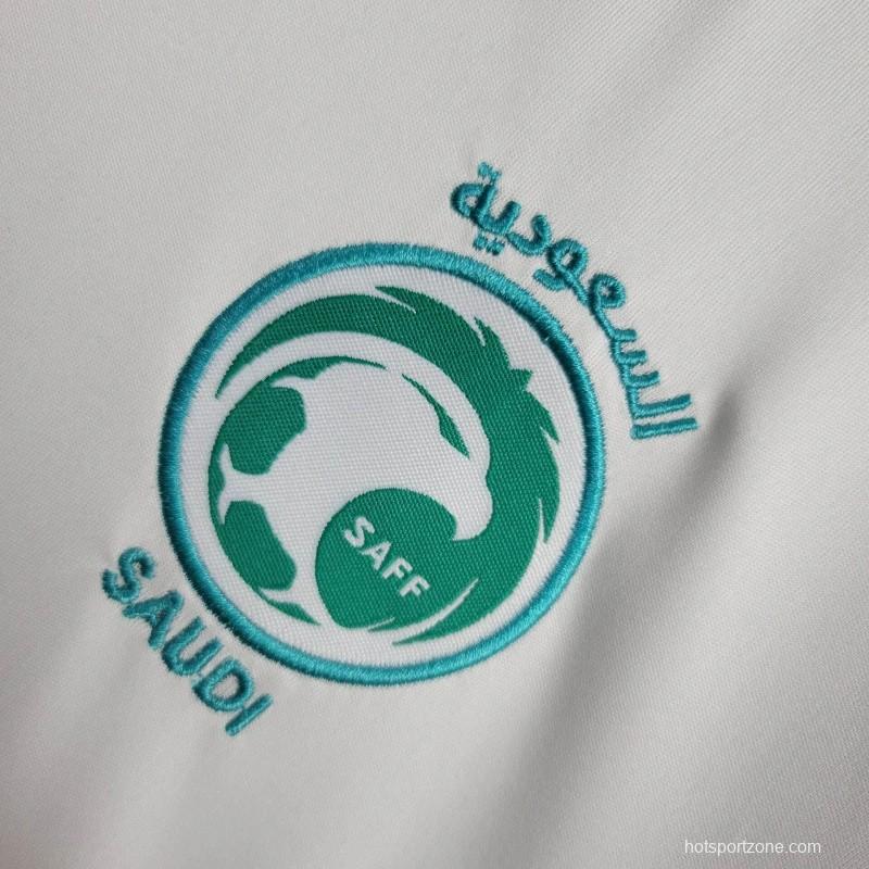 2024 Kids Saudi Arabia Away White Jersey