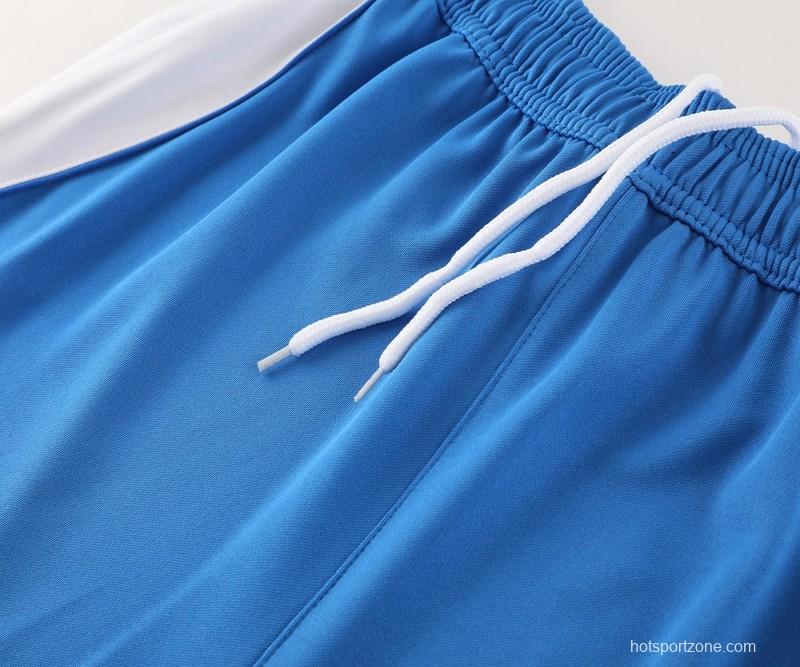 2024 Adidas Blue Short Sleeve Jersey+Shorts