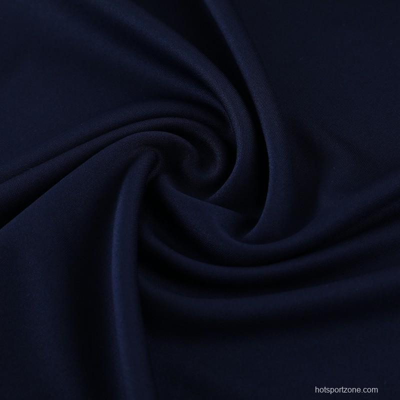 2024 Adidas Navy Half Zipper Jacket+Pants