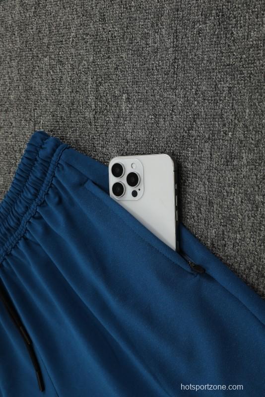 23/24 Manchester City Blue Cotton Short Sleeve Jersey+Shorts