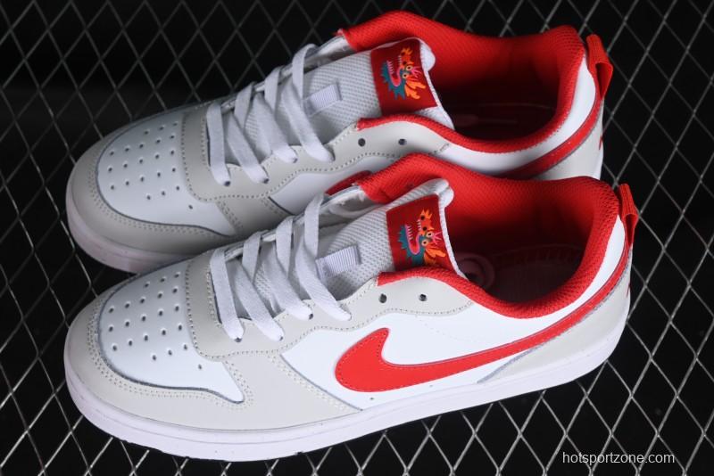 Nike Court Borough Low 2 Casual Campus Sneakers with Retro Basketball Design - FZ5525-161